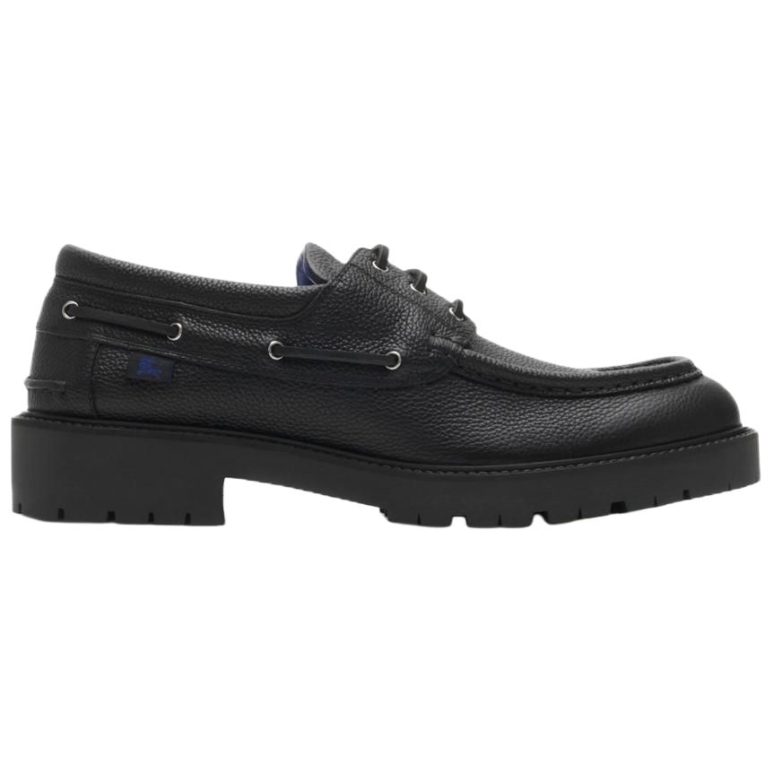Burberry Мужские лодочные туфли Raft Boat Shoes Black — фото 3