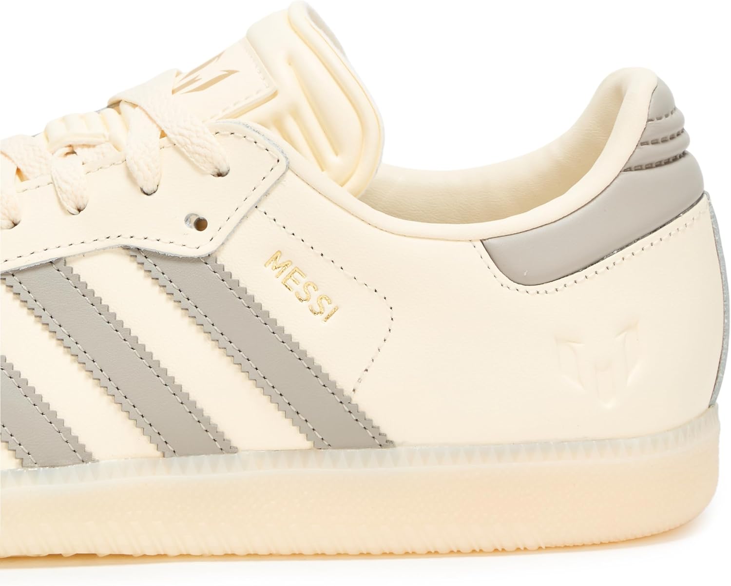 Мужские кроссовки Adidas Samba Messi, белый/коричневый/кремовый/светло-коричневый — фото 4
