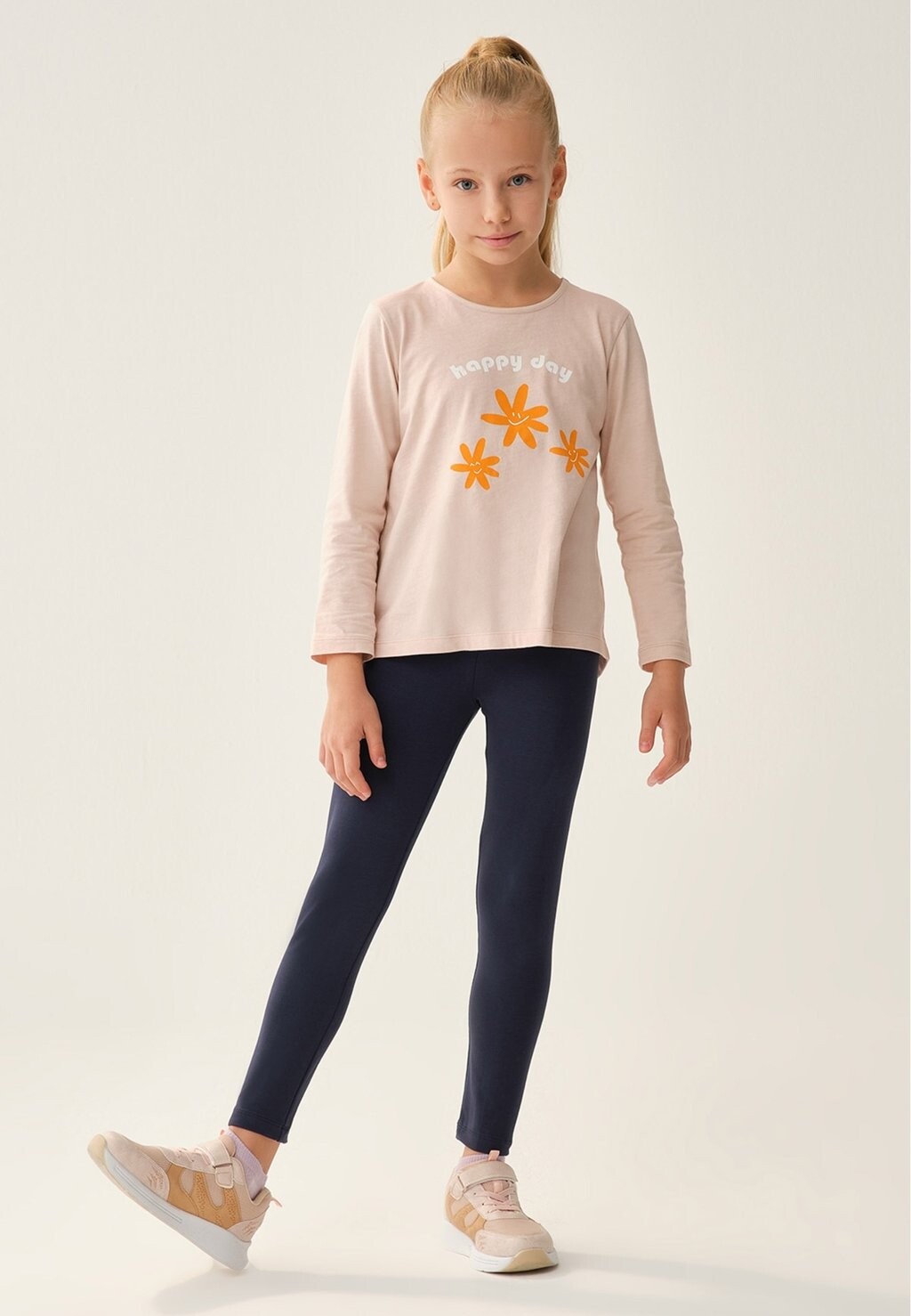 

Футболка с длинными рукавами Crew Neck Slogan DAGI, цвет pem