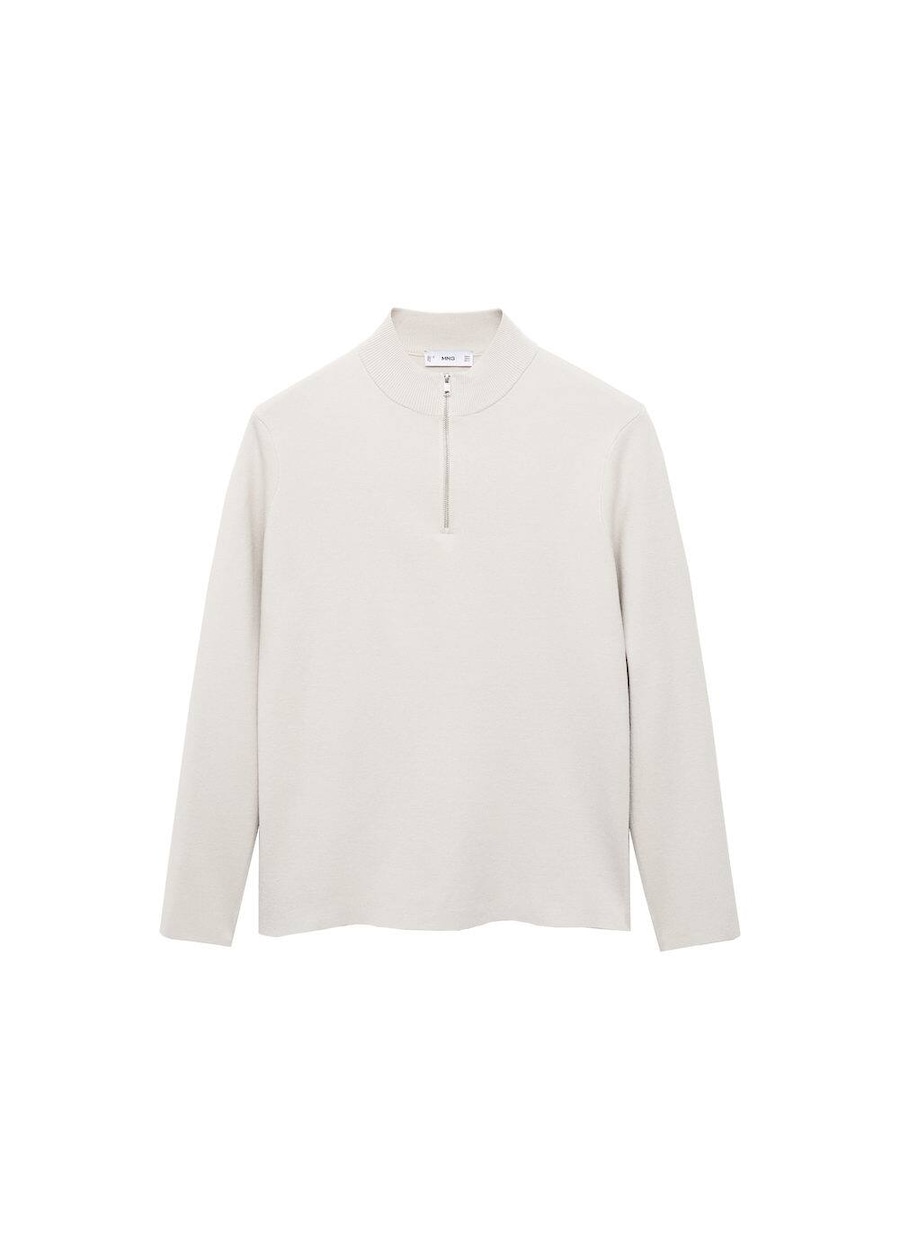 

Свитер MANGO MAN Luxusp, светло-серый