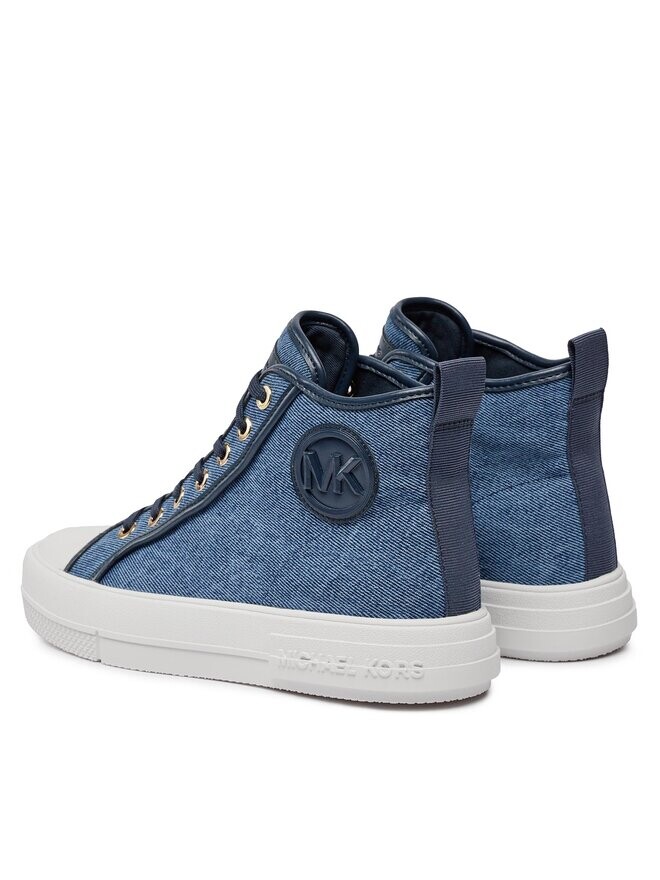 Тканевые кроссовки Evy High Top MICHAEL KORS, синий — фото 3