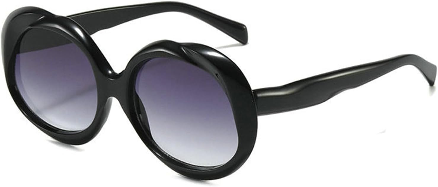 

Willochra — большие круглые солнцезащитные очки для женщин, милые овальные солнцезащитные очки в толстой оправе, стильный ретро-стиль Y2K, модные солнцезащитные очки, C1