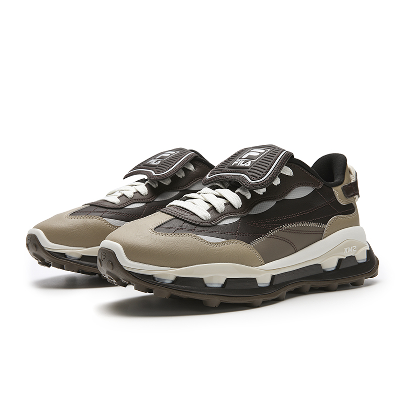 FILA Km2 амортизация устойчивость к истиранию легкие низкие повседневные кроссовки men's coffee brown — фото 4