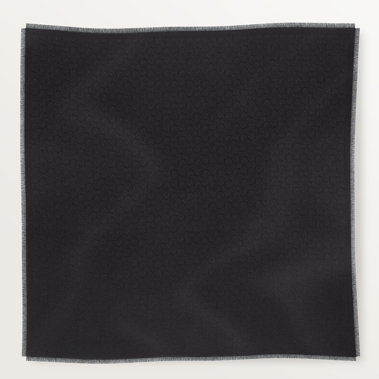 

Шаль Cartier Châle Panthère graphique, черный кашемир