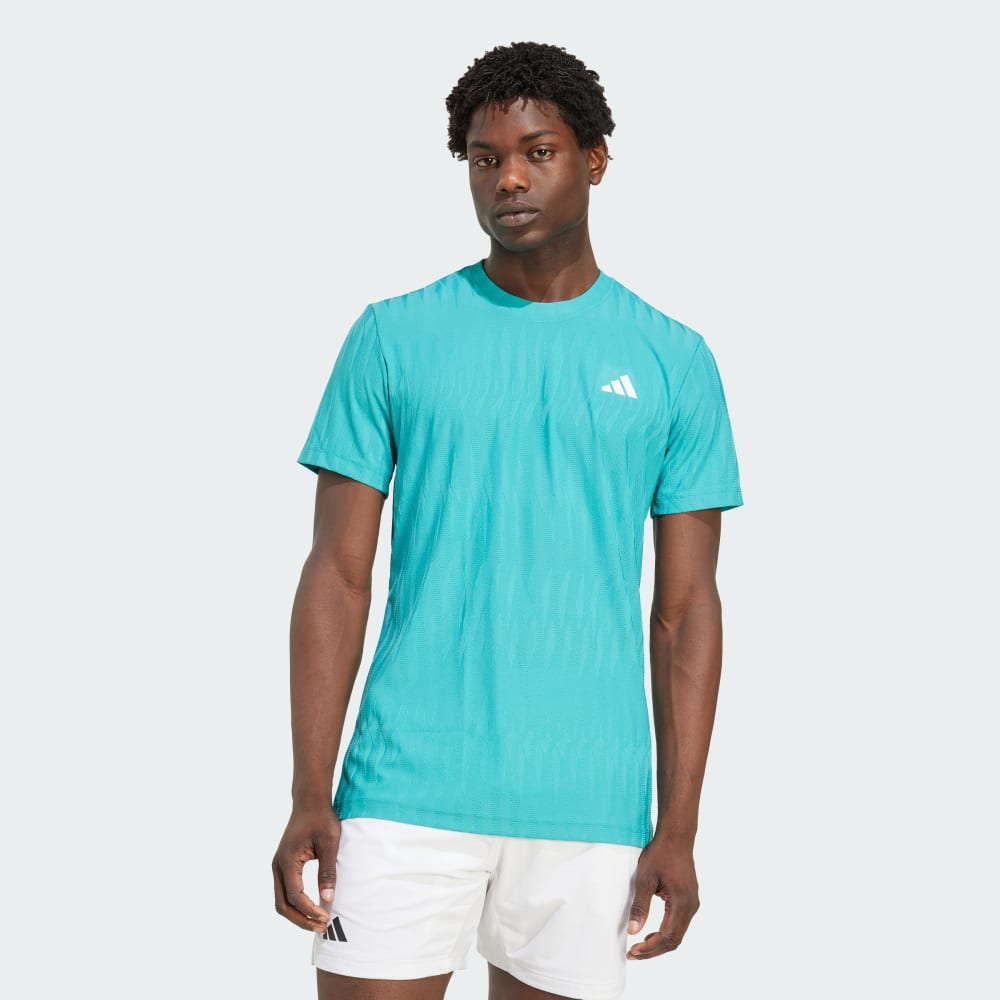

Спортивная футболка Adidas Tennis Climacool+ AIRCHILL FreeLift Tee, цвет Pure Teal