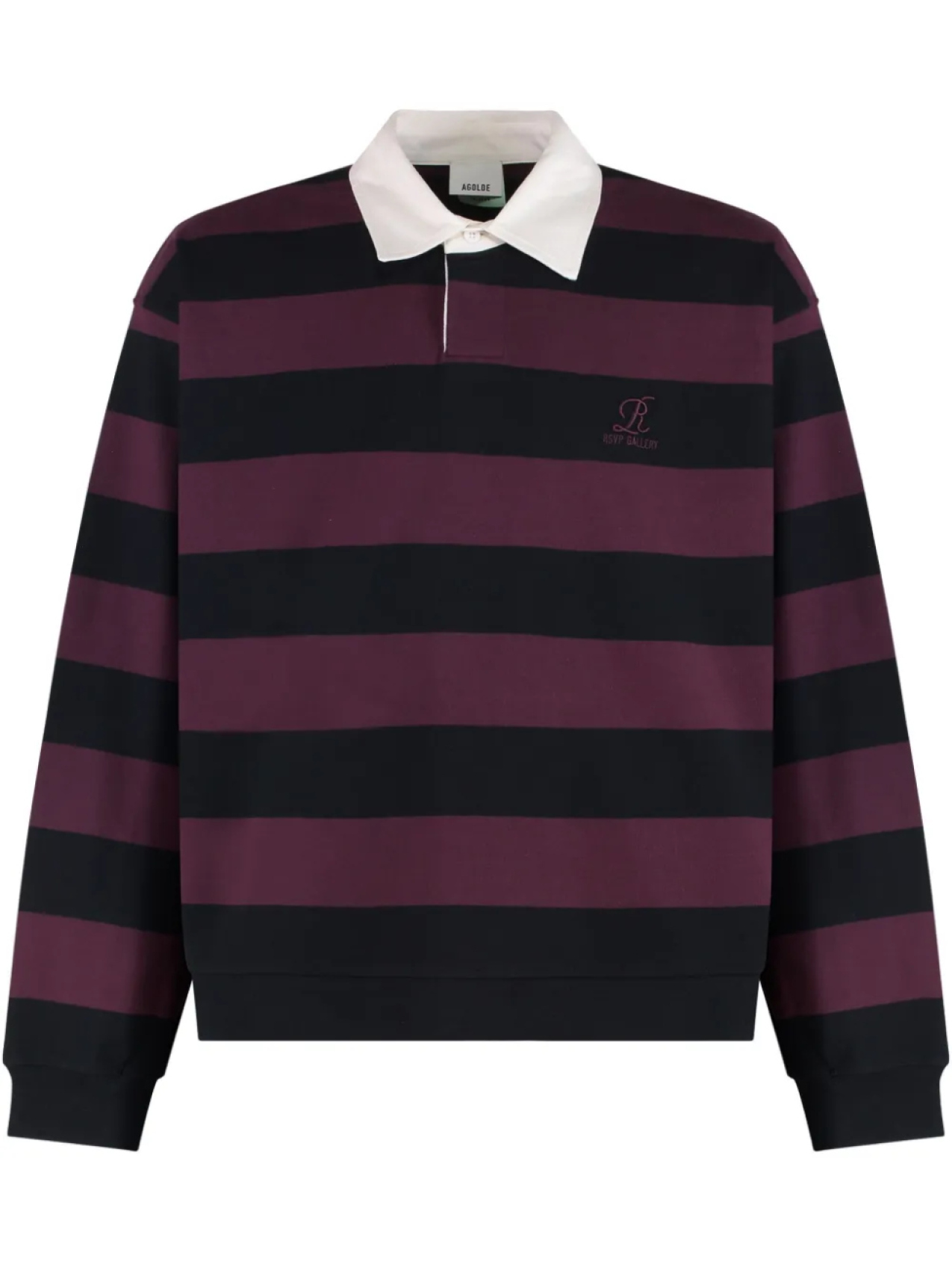 

Рубашка поло из хлопка с длинными рукавами AGOLDE x RSVP Gallery, розовый