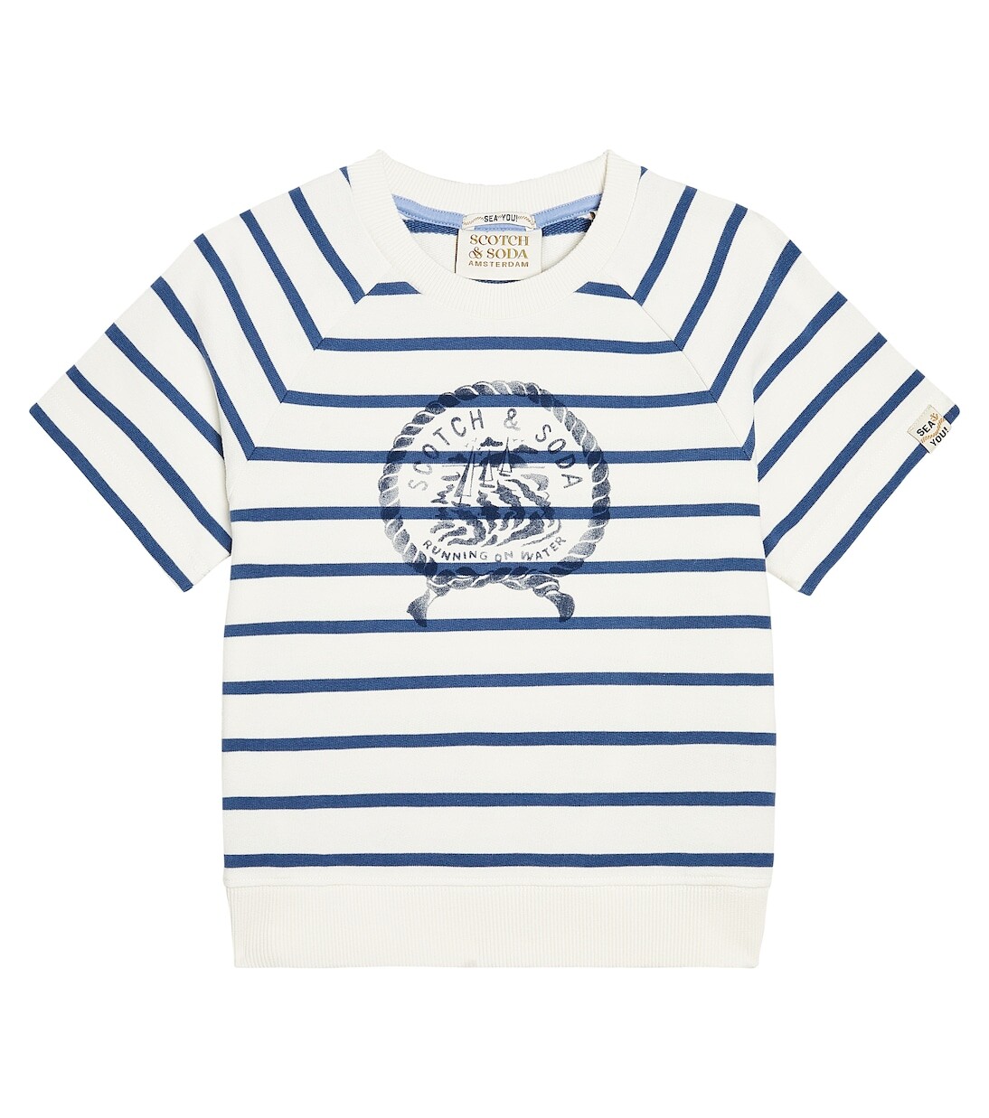 

Футболка из хлопкового джерси с принтом Scotch & Soda Kids, мультиколор