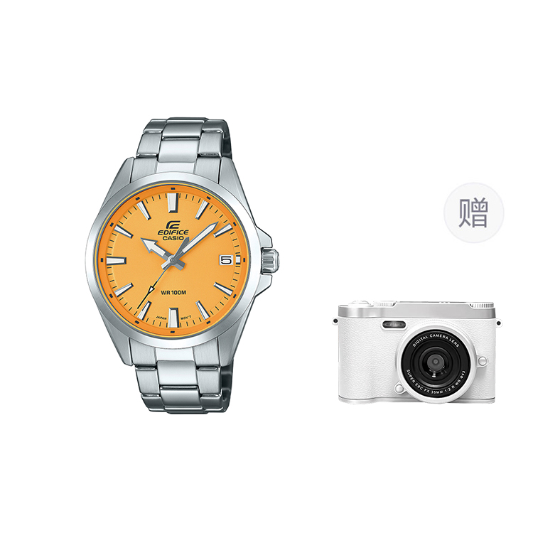 

CASIO Часы EDIFICE Collection Extra Thin Quartz Movement Stainless Steel Strap Watch Men's Watch Gray Dial