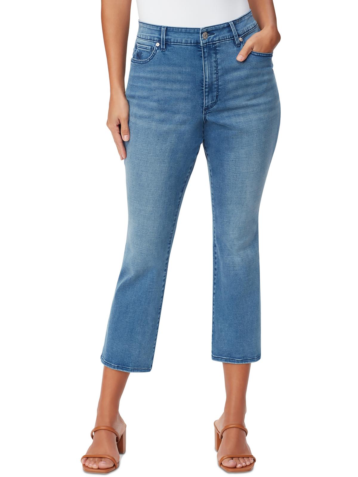 

Укороченные расклешенные джинсы Chrissie Womens с высокой посадкой Gloria Vanderbilt, цвет pocomoke