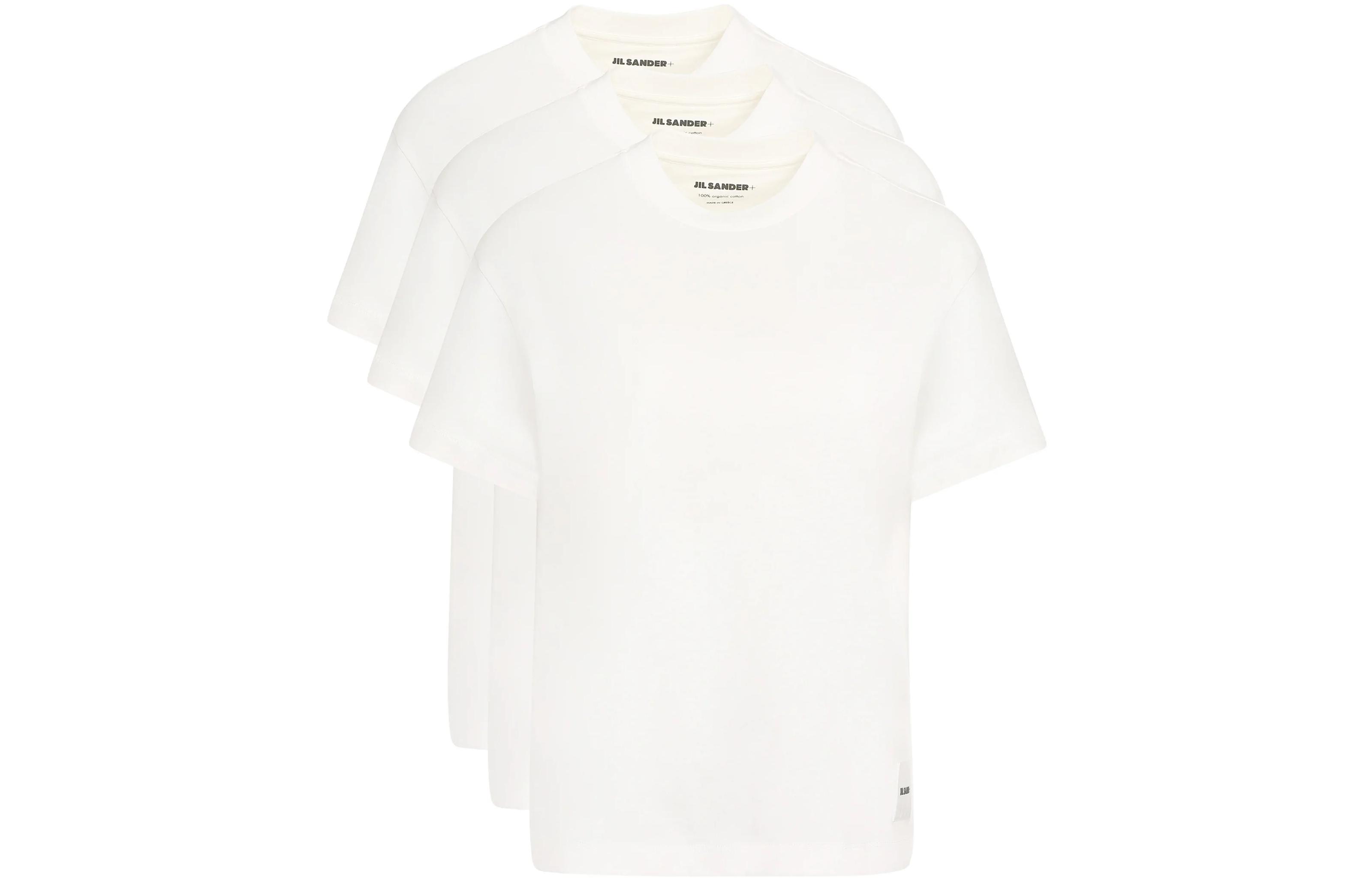 Набор из трех футболок Crewneck JIL SANDER, белый — фото 3