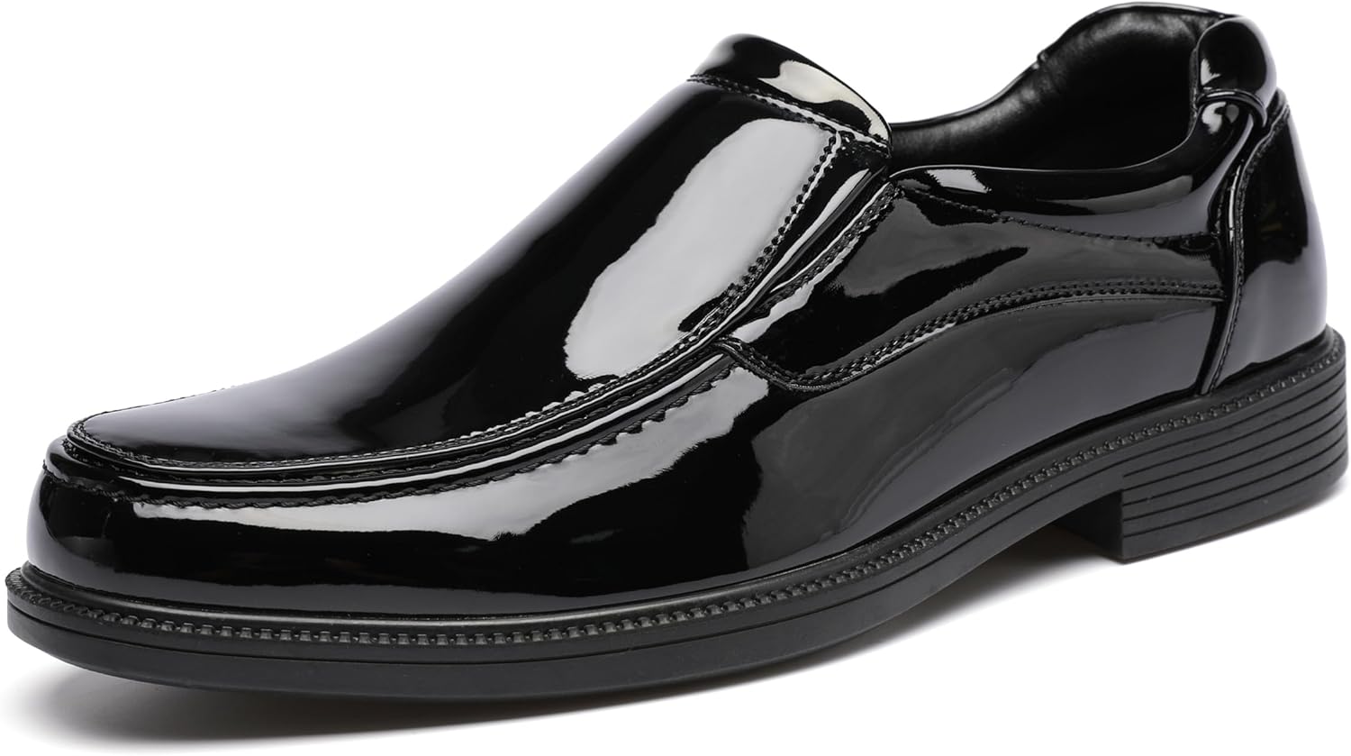 

Мужские классические формальные лоферы DECARSDZ из лаковой кожи, черный