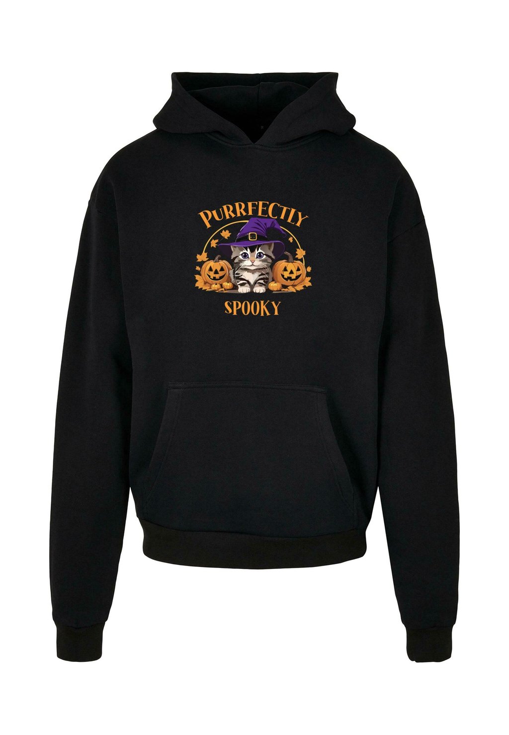 

Толстовка с капюшоном PURRFECTLY SPOOKY CAT Merchcode, черный