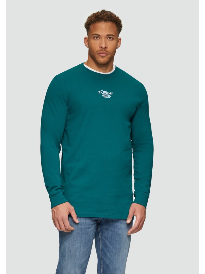 

Футболка s.Oliver T-Shirt langarm, цвет Petrol