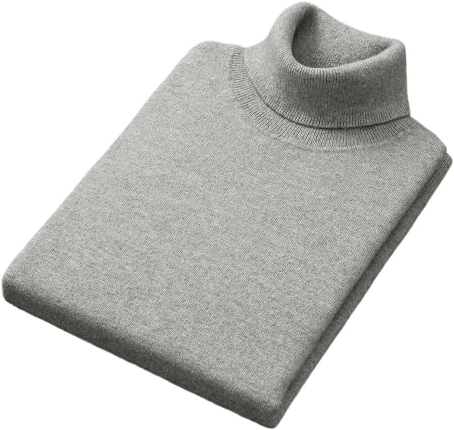 

Мужской свитер из хлопковой смеси с воротником-стойкой