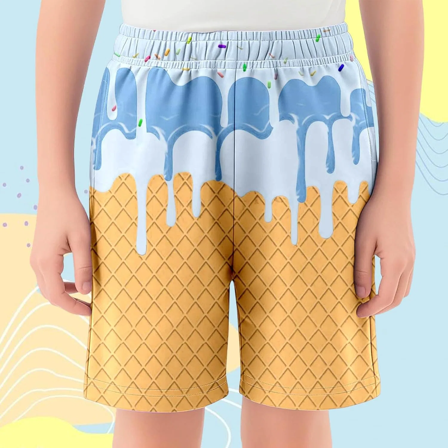 Шорты активные детские Ice Cream Shorts, цвет 03-blue — фото 2