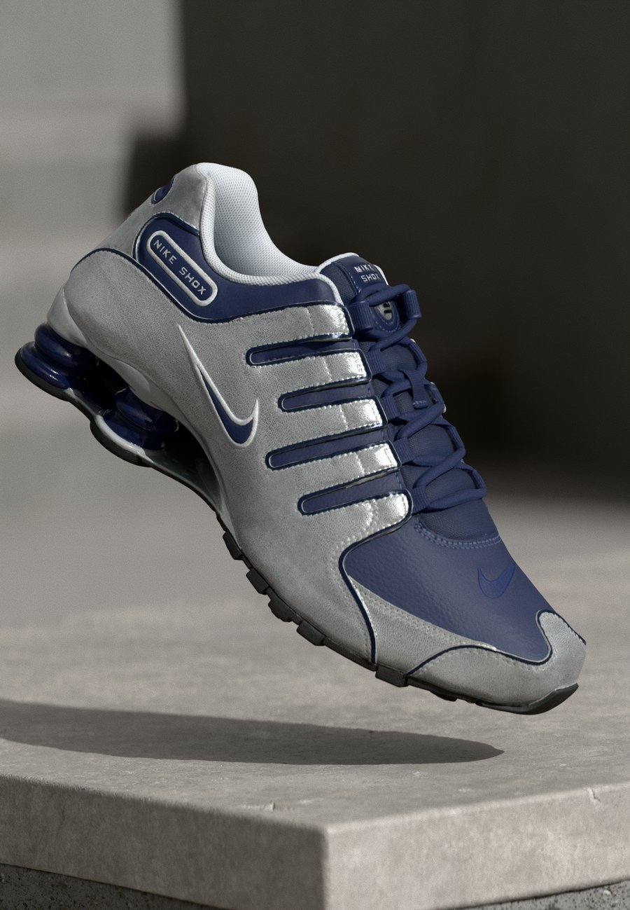 

Кроссовки Nike Sportswear SHOX NZ, Midnight Navy/Black/Metallic Silver-Coloured/Silver-Coloured