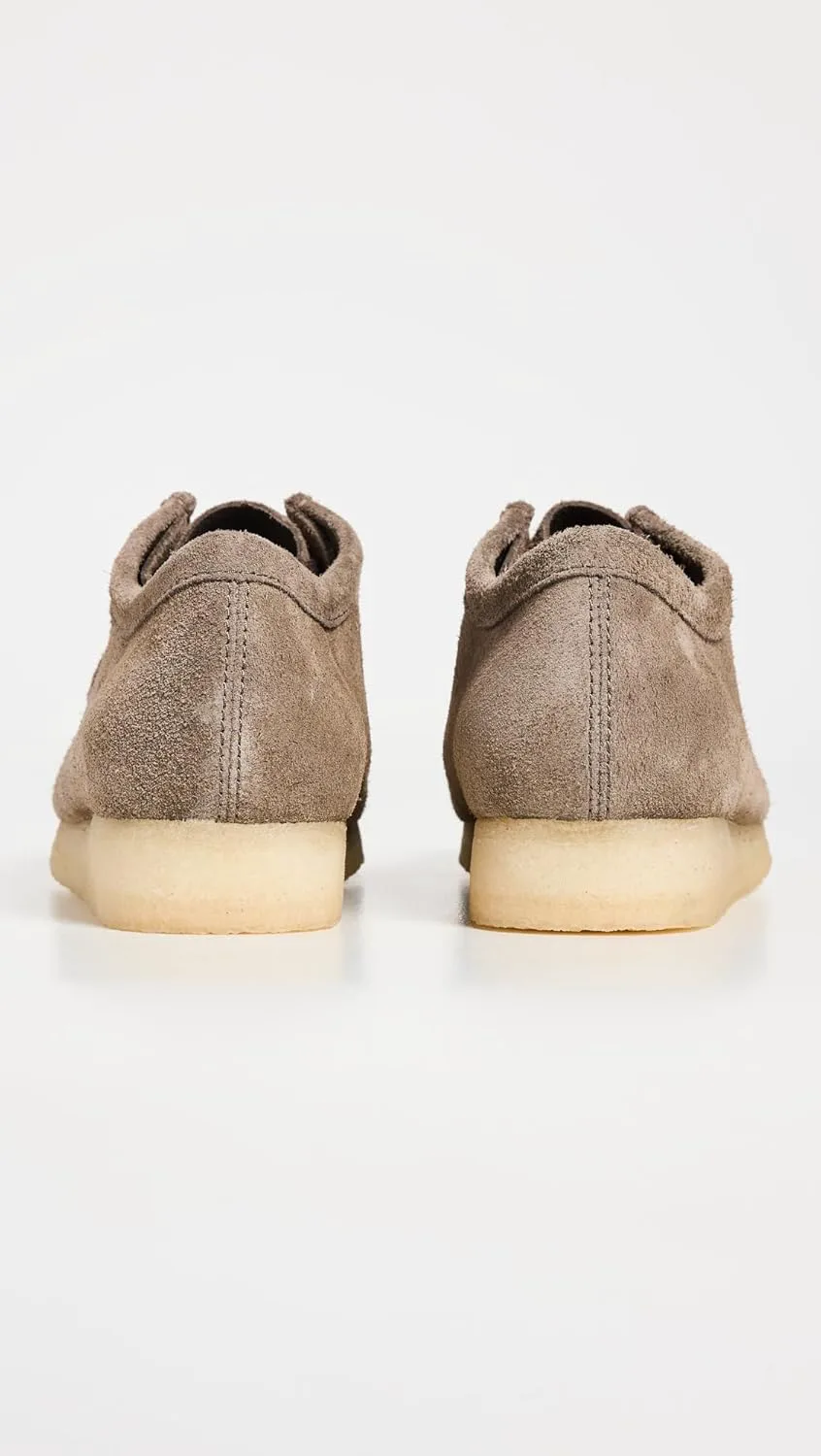 Мужские оксфорды Clarks Wallabee, черные, темно-серый — фото 4