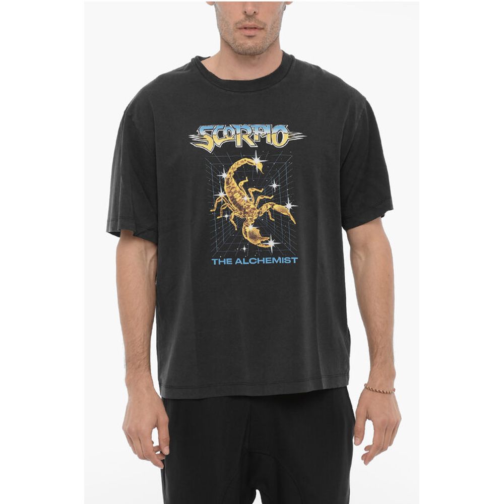 

Футболка с круглым вырезом и принтом SCORPIO THE ALCHEMIST Neil Barrett, Gray