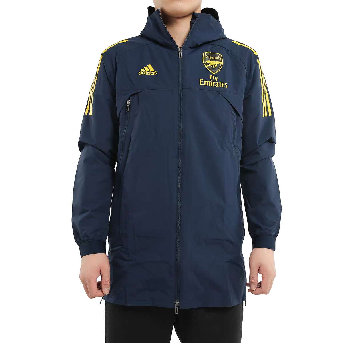 Футболка мужская морская синяя Adidas — фото 2