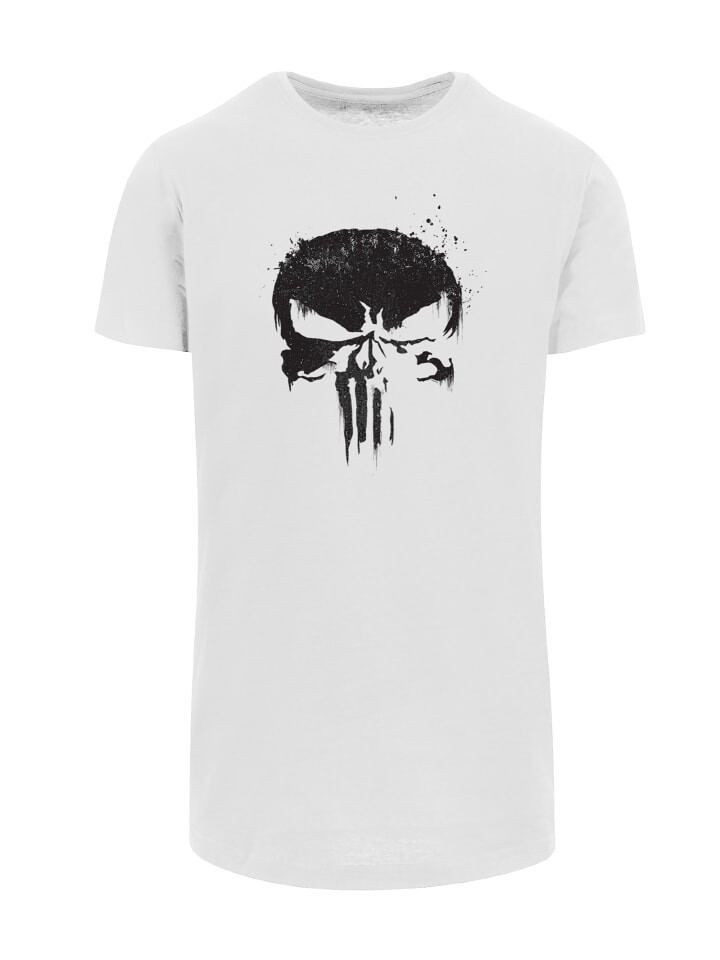 

Футболка F4NT4STIC Marvel Knights Punisher TV Skull, белый