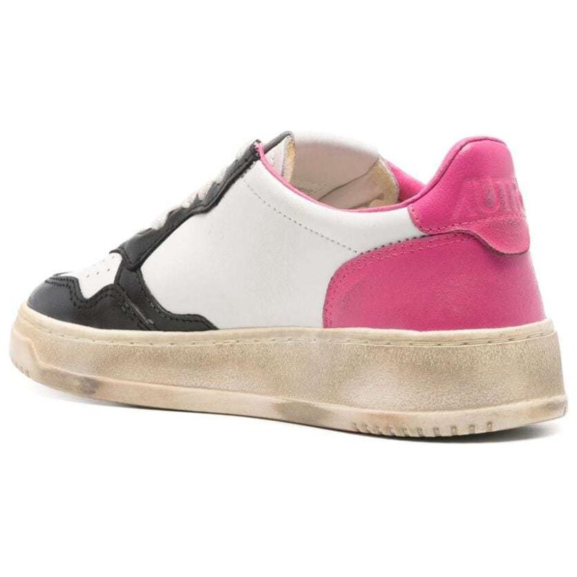 Кроссовки AUTRY Super Vintage Skateboarding Low-top, белый/черный/розовый — фото 4