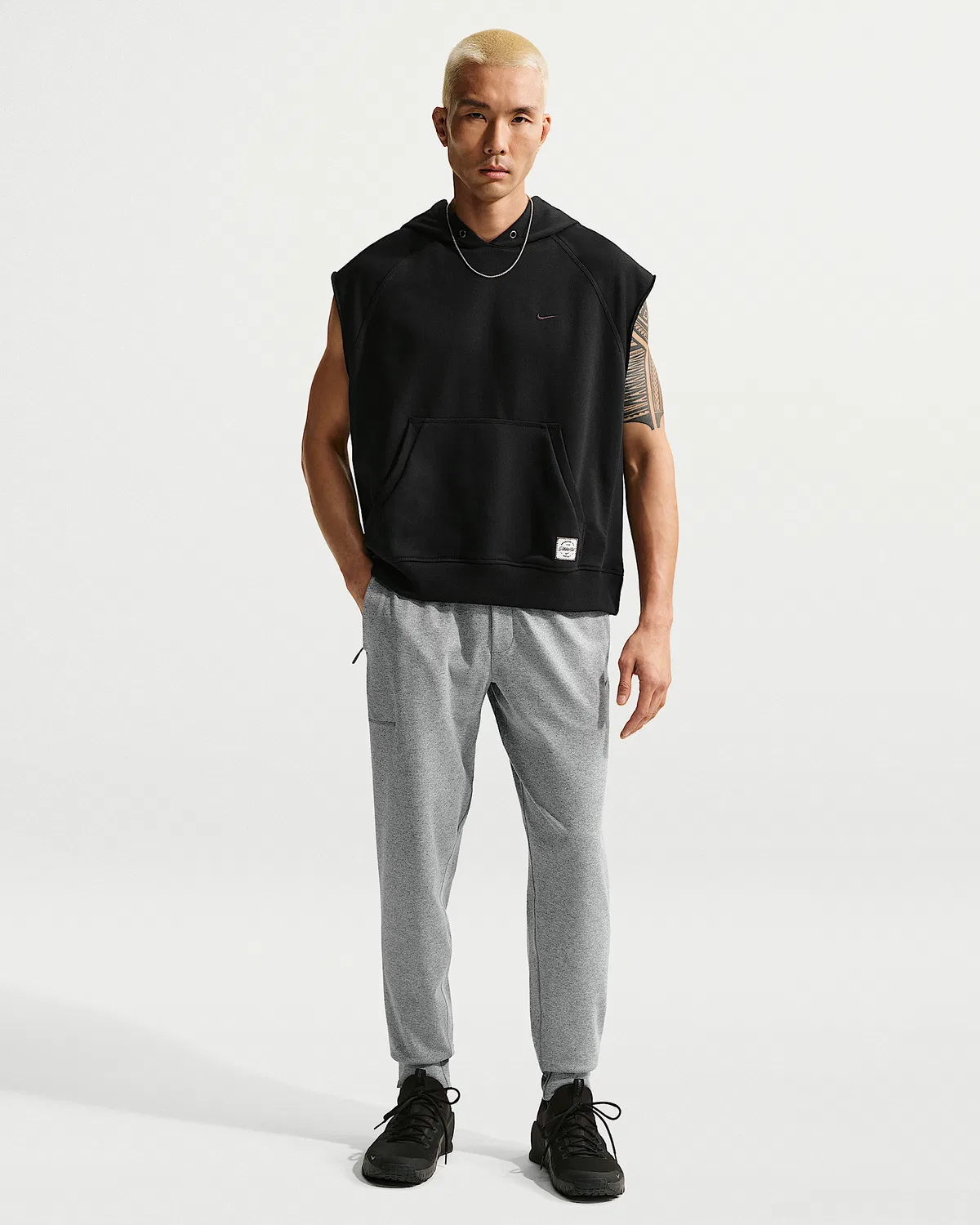 Мужские спортивные штаны Nike Primary NanoKnit Dri-FIT с защитой от УФ, Smoke Grey/Heather/Smoke Grey
