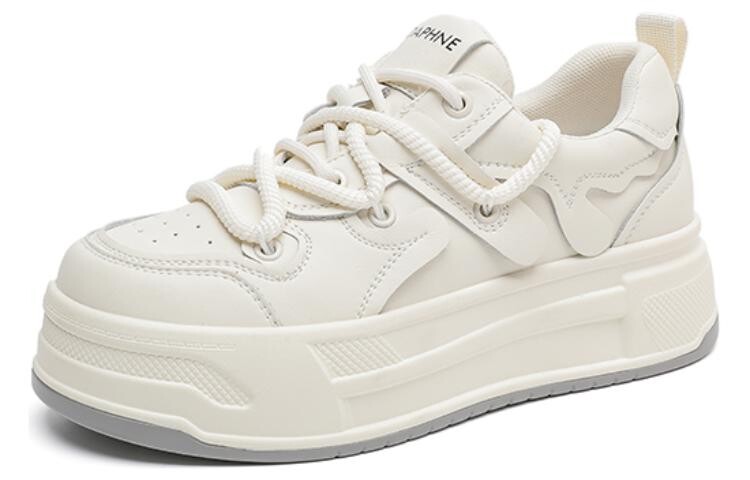 

Кроссовки DAPHNE Skateboarding Shoes Women's Low-top, бежевый/черный