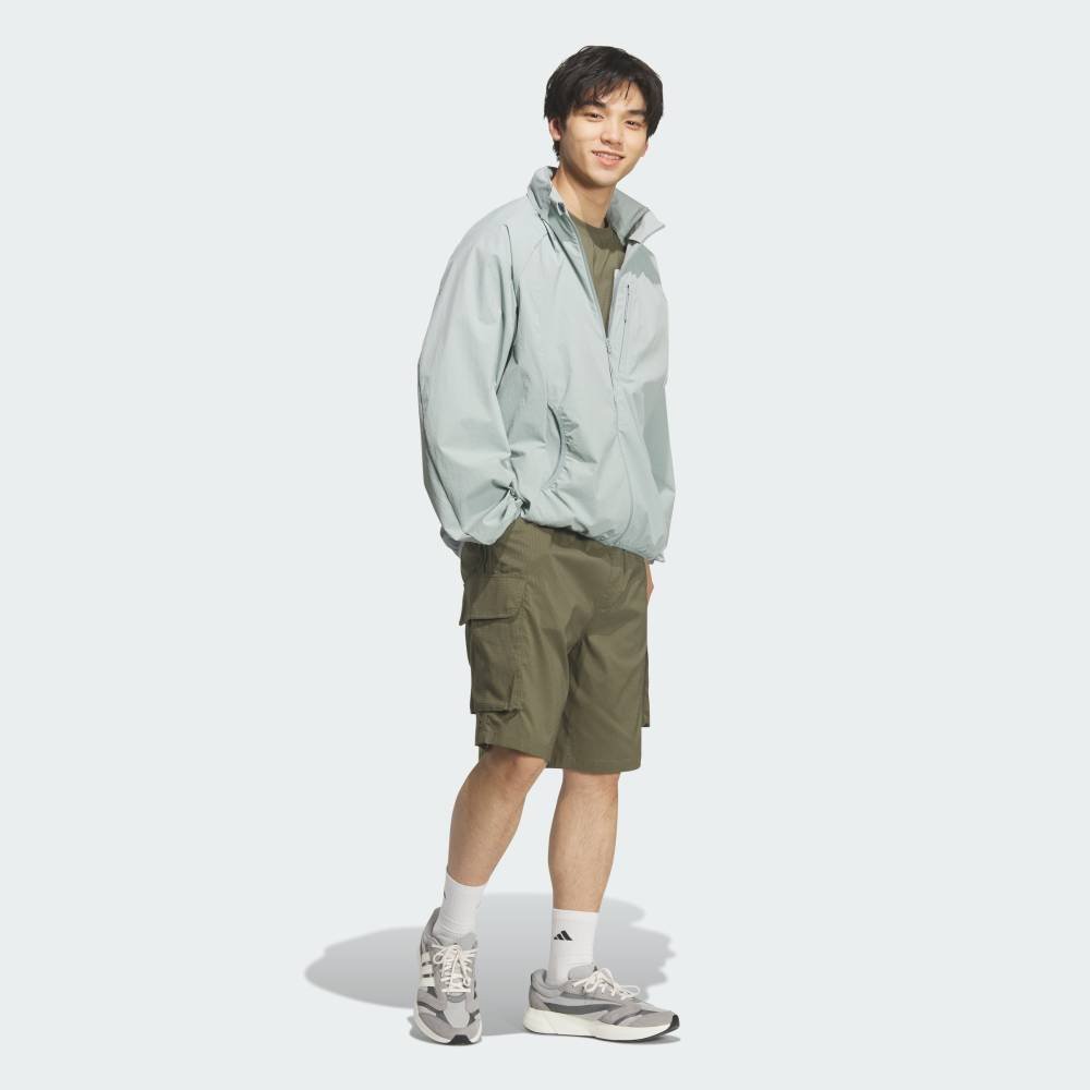Куртка City Tech свободного кроя Suiriku, которую можно сложить и упаковать. Adidas, green — фото 3