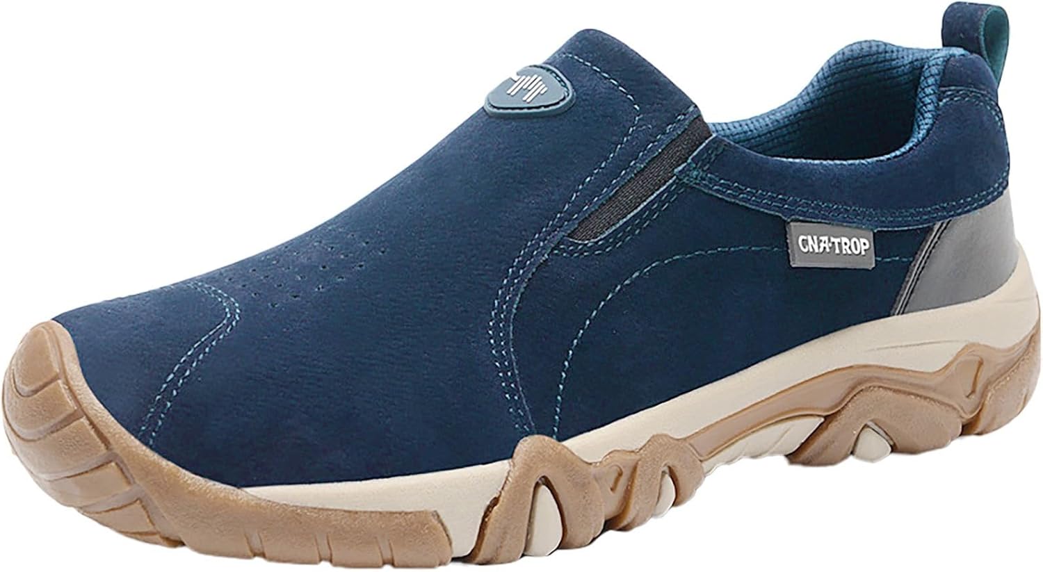 

Мужские кроссовки для ходьбы, мужские беговые туфли, повседневные слипоны, теннисные кроссовки, легкие спортивные обувь для тренировок с мягкой подошвой Iwihmiv, темно-синий