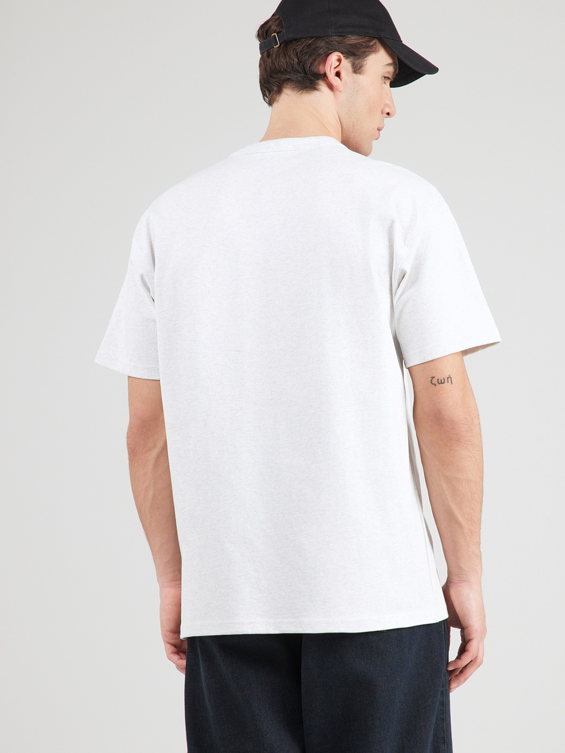 Nike Sportswear Футболка 'PREM ESS' в светло-сером цвете — фото 4