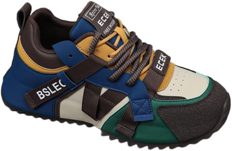 

Мужские спортивные кроссовки большого размера с толстой подошвой для бега и фитнеса, подходят для всех сезонов, с промежуточной подошвой из EVA Fusecottc, синий