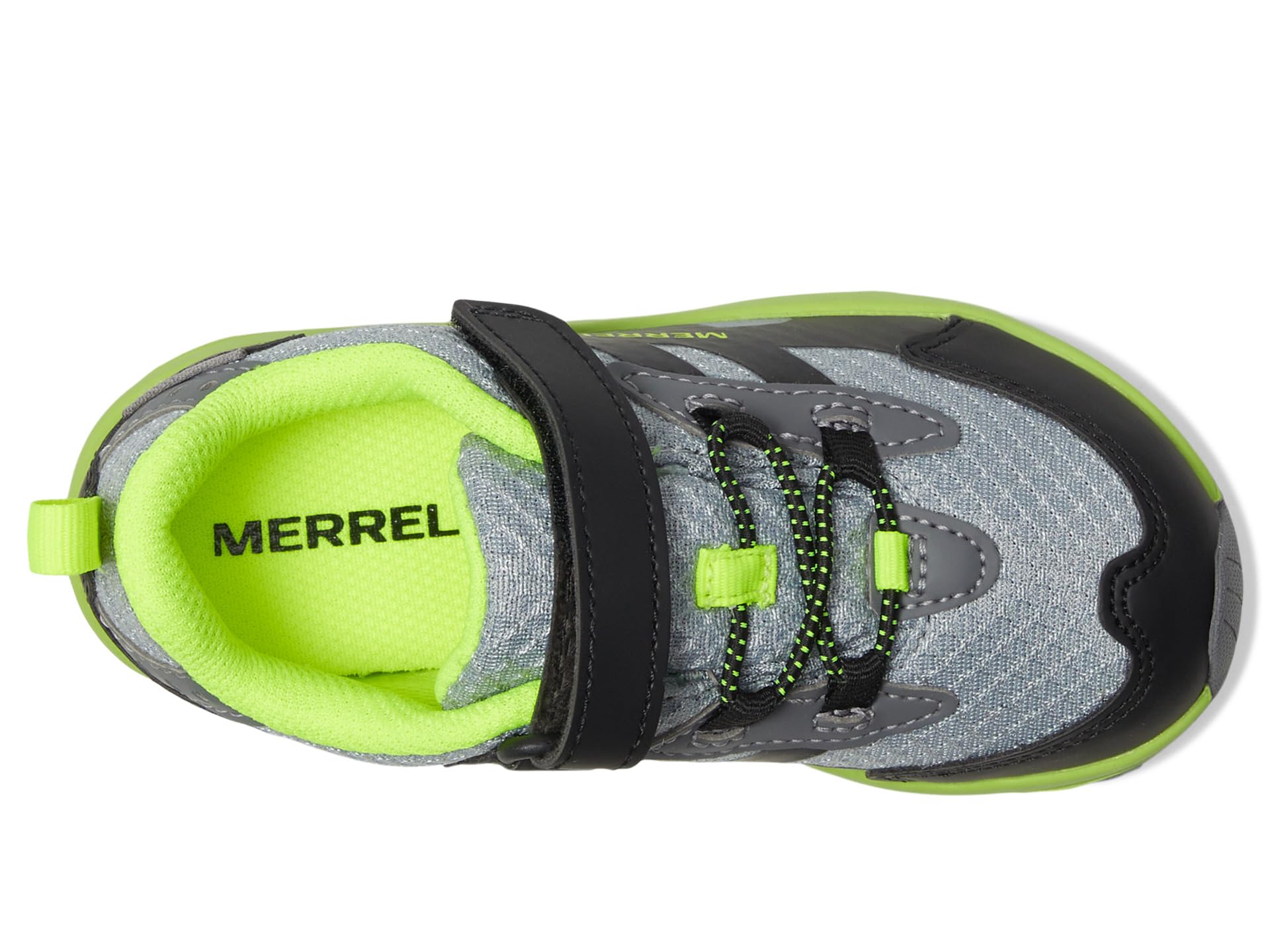 Туфли Merrell Kids Moab Speed 2 Low Alternative Closure Jr Waterproof, цвет Grey/Black/Citron — фото 2