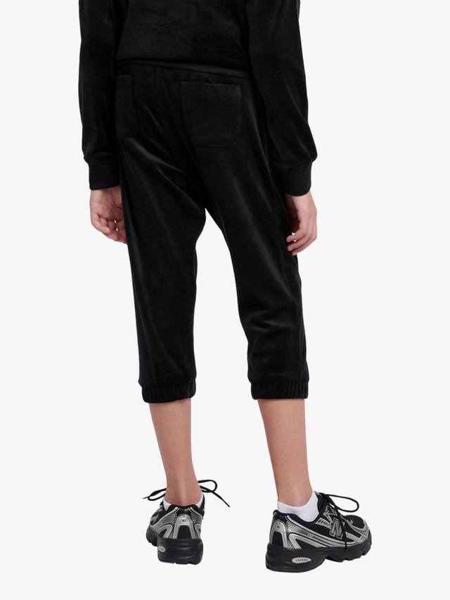 Детские зауженные джоггеры капри Juicy Couture, Jet Black — фото 3