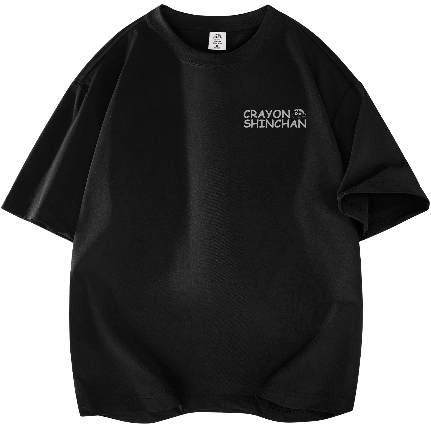 

Футболка с короткими рукавами унисекс Crayon Shinchan, White with One-Sided Sleeves