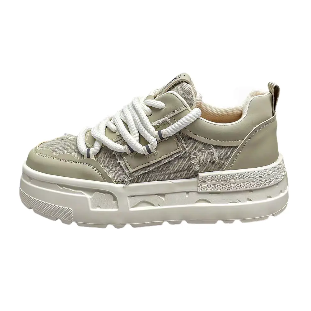

ZUOSAISI Мужские низкие скейтерские кеды цвета хаки, цвет Khaki