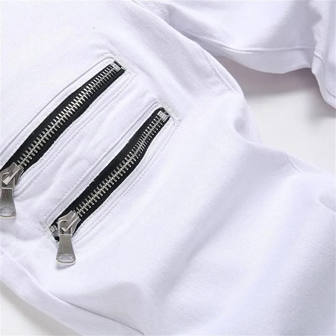 Джинсы Slim Straight, Белый — фото 2
