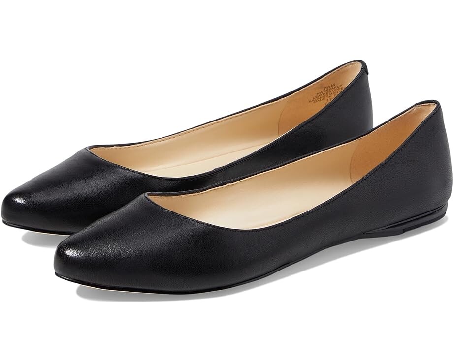 Туфли на плоской подошве Nine West SpeakUp Flat, цвет Black Leather
