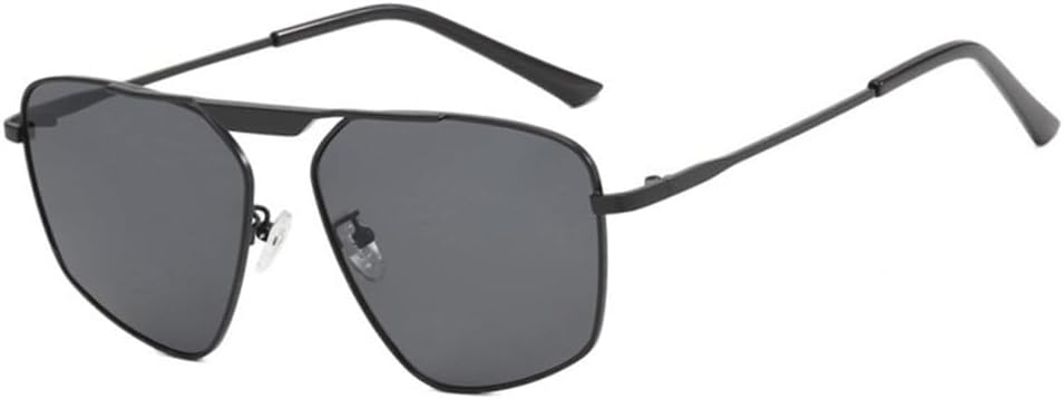 

Женские солнцезащитные очки для мужчин в стиле ретро с нестандартной металлической оправой, солнцезащитные очки для вождения и пляжа, очки с защитой от УФ-излучения UV400 VFDHN, Black Black