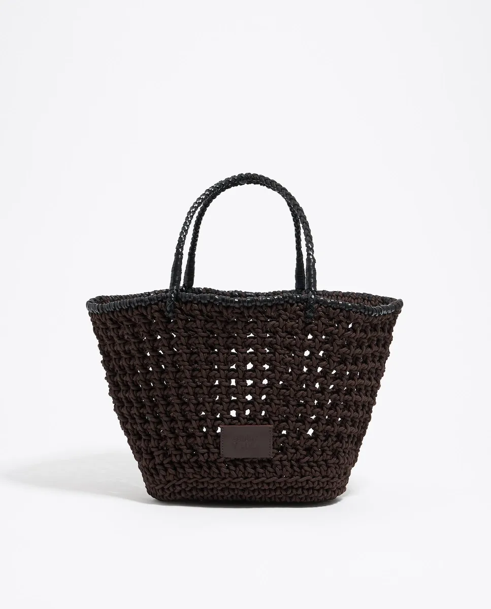 

Женская плетеная кожаная сумка Bimba y Lola, коричневый