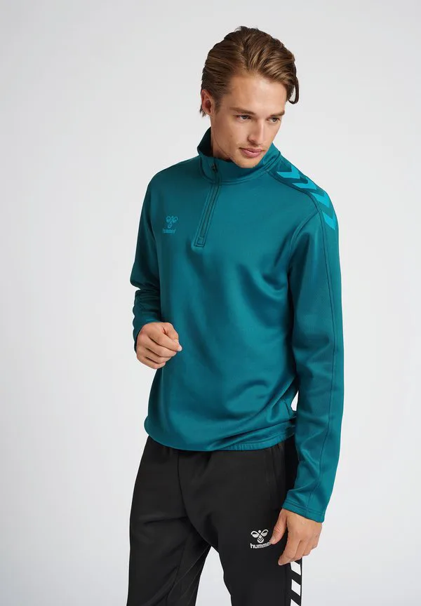 

Толстовка core с половинной молнией Hummel, Blue Coral, Синий, Толстовка core с половинной молнией Hummel, Blue Coral