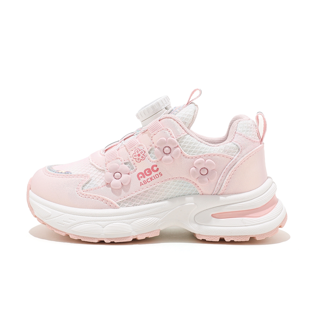 

Износостойкие дышащие легкие амортизирующие низкие повседневные детские кроссовки Kids' ABC KIDS, белый