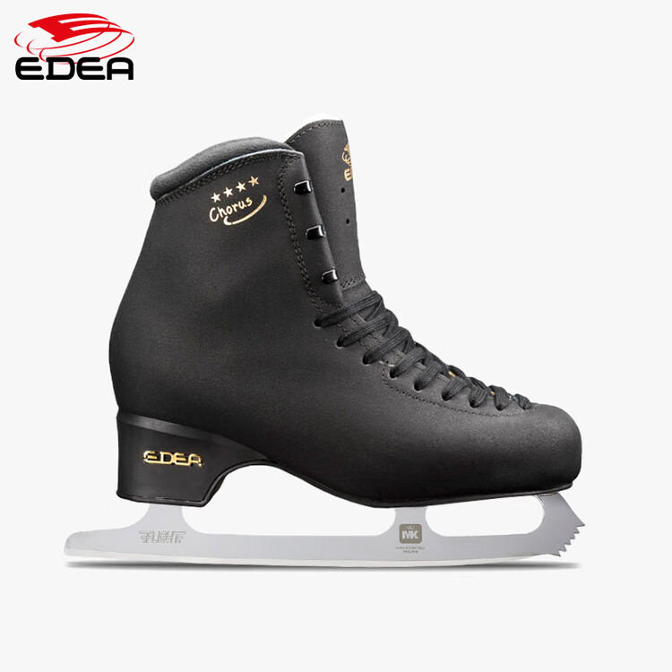 

EDEA Коньки для фигурного катания Official Chorus Four-Star, модель Four-Star Two-Week Jump, цвет black, версия C Standard, с лезвиями MK Flight Beginner, размер 34.5 (230)