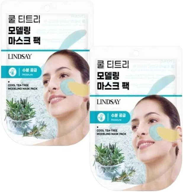 Маска для лица LINDSAY — Моделинг Cool Tea Tree для лица, 2 пакета, 28 г