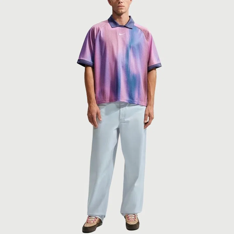 Футболка Nike Sb Sunset Dri-FIT Jacquard Skate Jersey светло-розовая — фото 3
