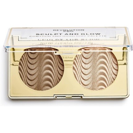 

Палитра для лица Sculpt & Glow Desert Sky 2 оттенка 4G, Revolution Pro