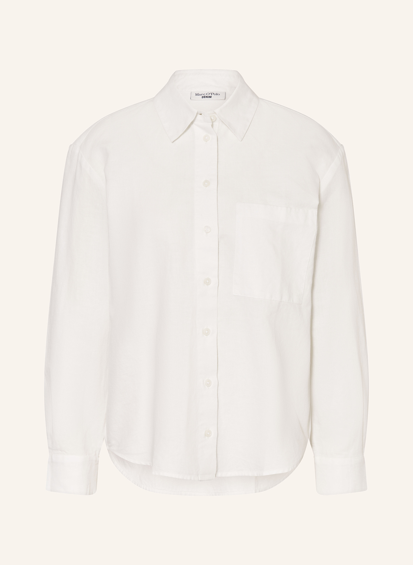 

Блузка-Рубашка с льном Marc O'Polo Denim, белый