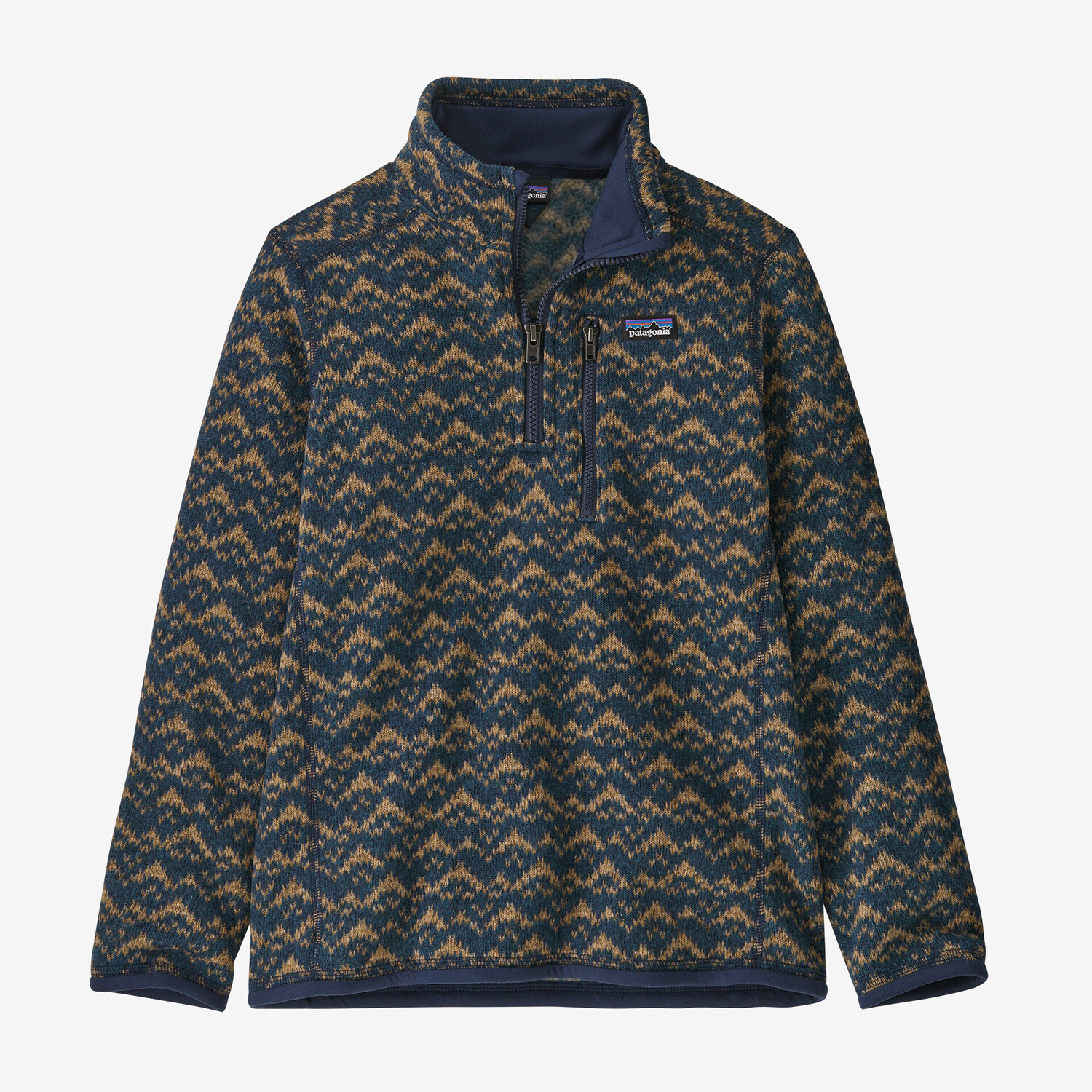 

Детский флисовый свитер с молнией 1/4 Patagonia, цвет Mountain Peak: New Navy