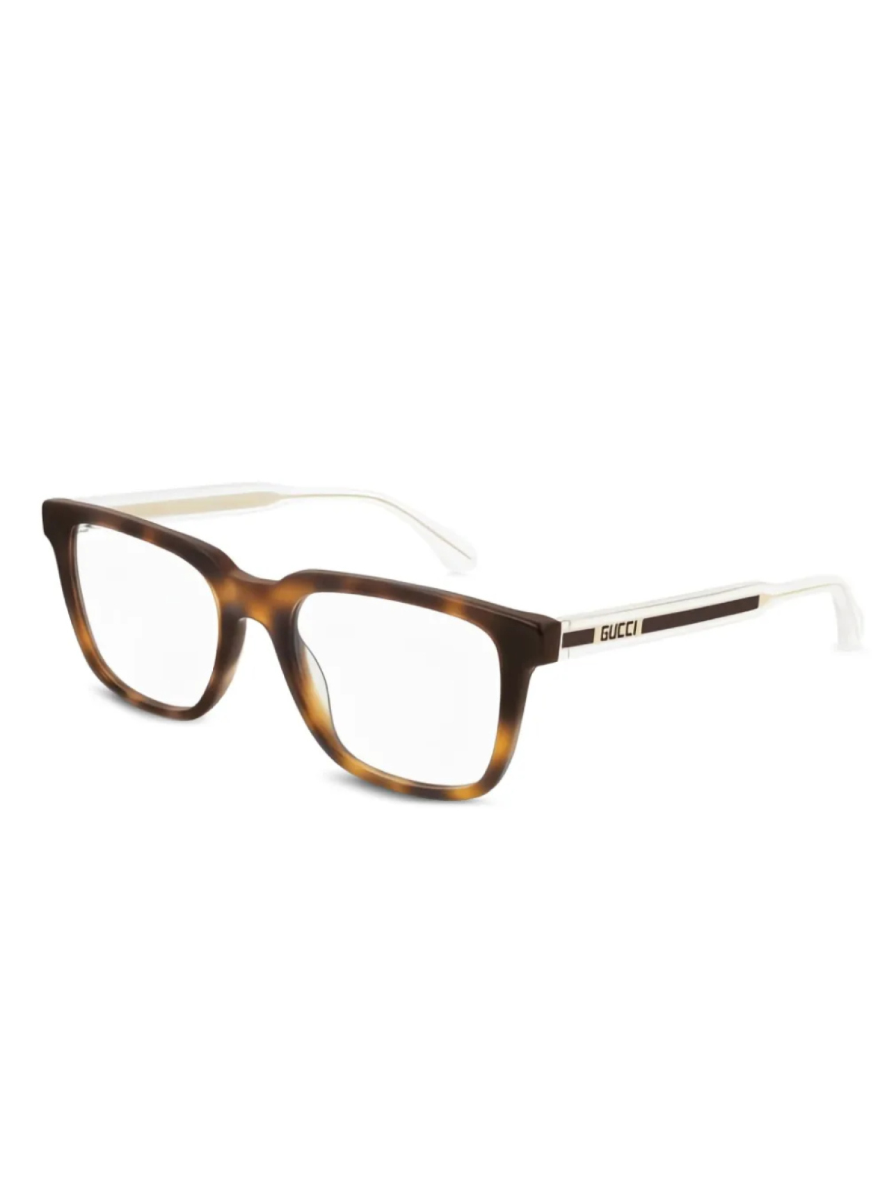 

Очки Gucci Eyewear oversize square frames, коричневый