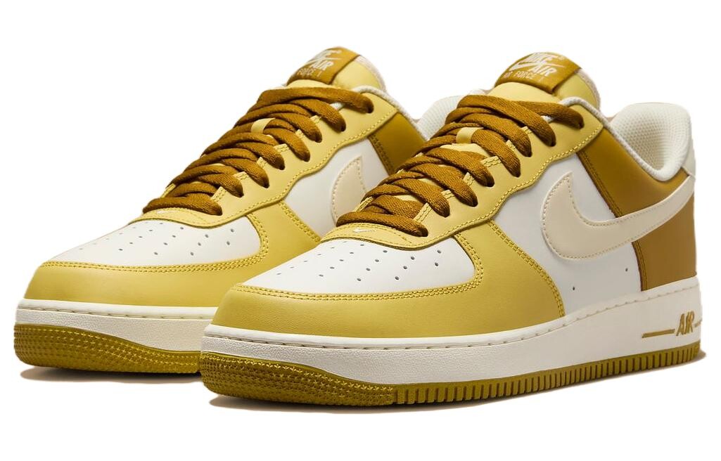 Мужские кроссовки для скейтбординга Nike Air Force 1, Белая/Университетская кукуруза — фото 2