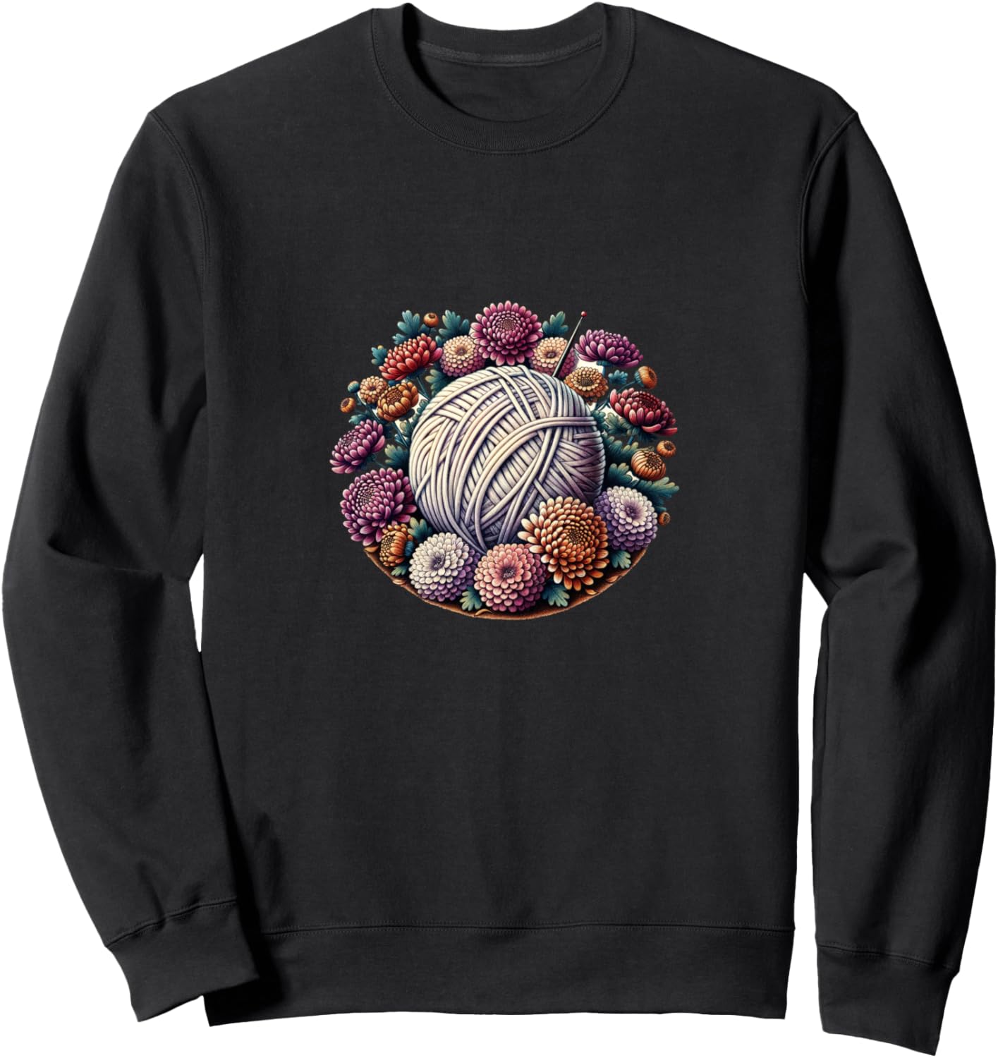 

Толстовка, Если я сижу, я вяжу толстовку вязальщицы Knitting Snugg, черный